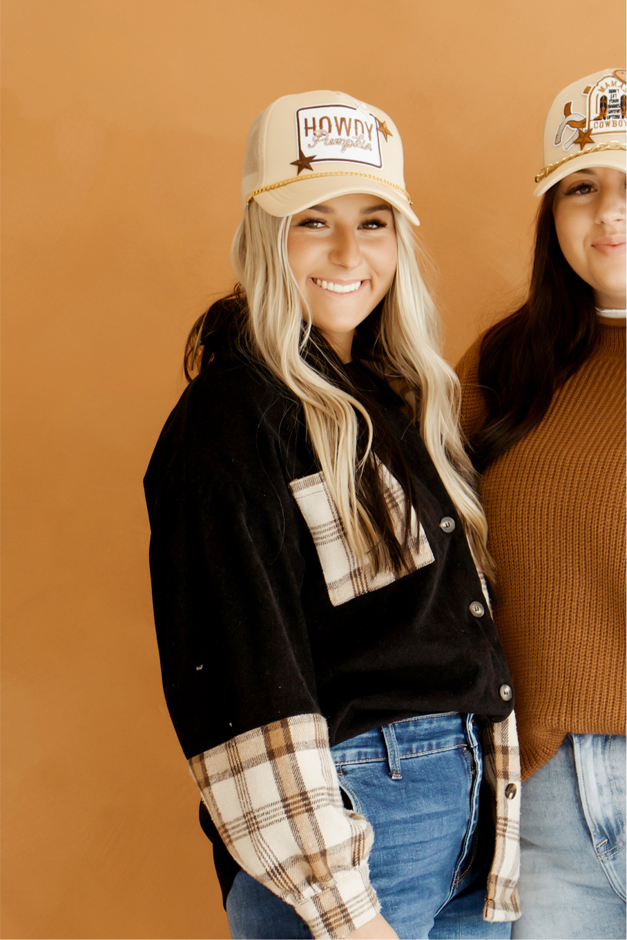 Howdy pumpkin trucker hat